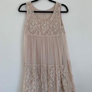 Lace Beige Pretty Dress